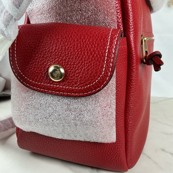 Coach Pennie Vibrant Red Leather Hobo Hand Shoulder Large Bag NWT - Picture 6 of 14